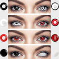 Miniatyrbild 1 av 5: Halloween Färgade Kontaktlinser Anime Cosplay Ögonlinser Linser Linser Pure red