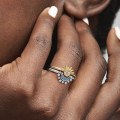 Miniatyrbillede 5 af 5: Sol og Måne Ringe Sæt Valentinsdag, Venskab Løfte Ring, Sol og Måne Matchende Ringe Valentinsdag Gaver SIZE 9