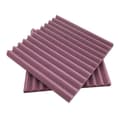 12 st Ljudabsorberande Bomull Triangulära Spår Ljudisolering Skumsiva Purple Fire Retardant
