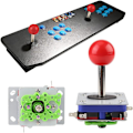 Pikkukuva 3 / 5: 1-pelaajan pelikonsolin ohjainpaketti, jossa on arcade-painikkeita ja joystick, 2/4/8-suuntainen peliohjaimen pallo