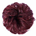 Pikkukuva 2 / 5: 1 kpl Sotkuinen Hiushässäkkä Hiustenpidennykset Kiharat Aaltoilevat Sotkuinen Synteettinen Chignon Naisille Updo Hiushässäkkä Dark Wine##
