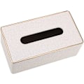 Miniatyrbillede 2 af 5: PU læder kosmetisk tissue box tissue box tissue box til kontor/hjem apricot