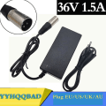 Miniatyrbillede 1 af 5: 36V 1.5A 3-polet XLR Blybatteri-cykeloplader Elektrisk Scooter E-cykel Rollestol Oplader US