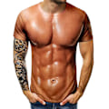 Pikkukuva 1 / 4: Miesten 3D-paita Bodybuilding Simuloitu Lihaspaita Alaston Iho Rinnassa Lihas Tee Paita M