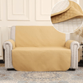 Vendbart sofabetræk 1-4 sæder med 6 farver at vælge imellem 2 sæder - 110cm 2 Seats - 110cm Yellow