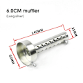 Pikkukuva 1 / 5: Moottoripyörän Pakoputken Vaimennin 35mm 42mm 45mm 48mm 60mm Db Killer Pakoputken Vaimennin 60MM Long Silver