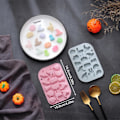 Miniatyrbillede 2 af 5: x Silikonforme til Påskechokolade - 16 Hulrum - Påskeæg, Kanin, Kurv - Non-Stick Bageform - Voks Smelteforme til Børn, Påskefest, DIY Chokolade Halloween A