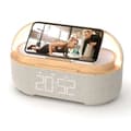 Digital radio alarm clock with wireless charger, smart alarm clock