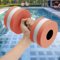 Miniatyrbillede 3 af 5: Mardi Gras 2024 1 Par Aqua Fitness Håndvægte Skum Dumbbells Håndstænger Pool Modstandstræning Orange