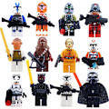 Pikkukuva 2 / 2: Moc Tähtien sota Rakennuspalikka Minifiguuri Luke Darth Vader Jedi Mestari Yoda Bb8 Robotti Kokoonpanolelu