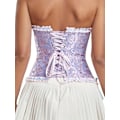 Miniatyrbilde 3 av 5: Kvinners Blonderingkorsett Elegant Bryst Midje Shapewear Court Style Shaper med Stropper Detalj blue XL