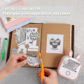 Miniatyrbilde 5 av 5: Phomemo 3 ruller selvklebende gjennomsiktig klistremerke termisk papir for T02 M02x etikett klistremerke DIY fototekster studie notater utskrift Set 6