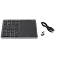 Miniatyrbild 1 av 8: Wireless Numeric Keypad Touchpad Design 22 Keys 2.4G Dual Mode Connection Type C Interface Laptop Keyboard Gray 0.1