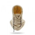Miniatyrbillede 1 af 5: Sherpa Hætte Ski Maske Vinter Balaclava Koldt Vejr Vindtæt Justerbar Varmt Hætte Dækning Hat Kasket Halsklæde Kaki