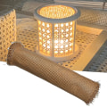 Miniatyrbillede 2 af 5: 1 Rulle Rattan Net Uden Gran Ustyrkelig DIY Rattan Møbel Dekoration Engineering Net Rattan Net Til Daglig Liv 40cm