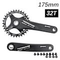 Pikkukuva 1 / 5: Prowheel Kampiakseli Neliöaukko Mtb Pyörä 104bcd 170mm 175mm Deckas Ketjurenkaat Maastopyörä 30t 32 34 36 38 40t 1x 2x 1 2 Nopeus 175mm and 32T