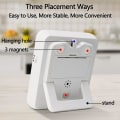 Miniatyrbilde 2 av 5: Digital Dobbelt Kjøkken Timer, 3 Kanaler Tell Opp/Ned Timer, Matlagingstimer, Stor Skjerm, Høy Lyd A