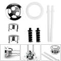 Miniatyrbilde 5 av 5: Universal Dual Flush Trykknapper for Toalettsisterne - Vannbesparende