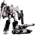 Miniatyrbillede 1 af 5: Bpf Ny 21cm Robot Tank Model Legetøj Cool Transformation Anime Actionfigurer Flybil Car Film Børn Gave Ss38 6022a BPF 6630-2