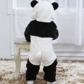 Miniatyrbilde 5 av 5: Reedca Dinosaur-drakt for småbarn, søt hettegenser, dyredrakt til Halloween Panda 6-12 Months