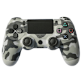 Miniatyrbillede 1 af 5: Trådløs Game Controller Controller Bluetooth Dual Head Gamepad Joystick Gamepad Kompatibel med Spilkonsol 4-Grå Camouflage