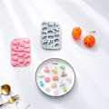 Miniatyrbillede 4 af 5: x Silikonforme til Påskechokolade - 16 Hulrum - Påskeæg, Kanin, Kurv - Non-Stick Bageform - Voks Smelteforme til Børn, Påskefest, DIY Chokolade Halloween A