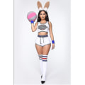 Miniatyrbild 2 av 4: Space Lola Bunny Kanin Cosplay Kostym Bunny Bunny Jam Kostym Kvinna Flicka Halloween Party Kostym Topp Shorts Set S