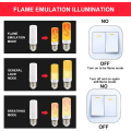 Miniatyrbilde 4 av 5: Flammepære | Flammeeffekt Lyspærer | Flimrende Lyspære, 4 Lysmoduser LED E27
