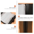 Miniatyrbillede 3 af 5: A5 Læder Notesbog Binder Med 16 stk. A5 Plastik Binder Lommer, Budget Kuvert System, a5 Budget P