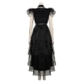 Miniatyrbilde 3 av 5: 2023 Wednesday Addams Cosplay Kostyme Sett Halloween Kostyme Karneval Party Forkledning For Voksne Jenter-mxbc Without wig 110