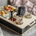 Pikkukuva 5 / 5: Couchbar - Henkilökohtaiset 2 Snack-kulhoa (toimitus ei sisälly), järjestäjä ja pulloteline - Couchbu