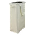 2-pack Slim Laundry Basket, Foldable Laundry Hamper, Thin Dirty Clothes Storage, Narrow Foldable Laundry Bag, Space-Saving Basket Beige