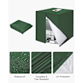 Miniatyrbild 4 av 5: Överdrag för 1000L IBC-tank, 420D-överdrag, Anti-UV-överdrag, IBC-överdrag med dragkedja, 120x100x116cm (grön)