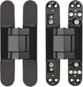 Invisible Hinges Concealed Door Hinges Heavy Duty Concealed Hinges 3-D Adjustable - Black - 1 Pair