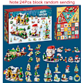 Miniatyrbillede 1 af 5: 24-Dages Julekalender med Fidget Legetøj, Julemand, DIY Juletræ Hængende Pynt, 2023 Jule Nedtællingskalender Legetøj til Børn style 5