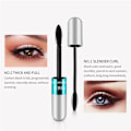 Pikkukuva 4 / 5: 2 in 1 Vibely Mascara 5x Pidempi Vedenkestävä Kosmetiikka Luonnolliseen Pituuden ja Paksuuden Lisäämiseen Ei Ryhmittelyä 4D Silk Fiber Mascara 5Pcs
