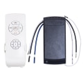 Miniatyrbillede 1 af 5: Universal Loftventilator Lampe Fjernbetjeningssæt Ac 220v Timindstilling Afbryder Juster Vindhastighed Tran white black 110V