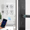 Miniatyrbilde 3 av 5: WiFi Smart Biometric Door Lock for Front Door, Keyless Access System with Fingerprint Lock Function, Multiple Door Opening Methods
