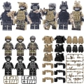 Miniatyrbillede 1 af 3: Kvalitets Høj Militær Våben Camouflage Ghost Specia Force Soldat Swat Taktisk Vest Tilbehør Minifigurer Dele Byggeklodser Legetøj