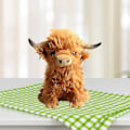 Pikkukuva 5 / 5: Highland Cow -pehmolelu  Täytetty eläin Pehmeät lelut Skotlantilainen lehmän nukke 25cm-26-1