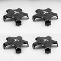 4-pack Black and White Tesla Model 3 Wheel Covers for Aero H