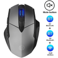 Miniatyrbillede 3 af 5: INPHIC PM6 Bluetooth 2.4G USB Trådløs Mus Computer Laptop PC Lydløs Genopladelig Opladning Hjem Ga Multicoloured C