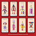 Miniatyrbillede 2 af 5: Fantastiske Digitale Cirkus Byggeklodser Figur Klassisk Samle Model Mursten Sæt Børn Uddannelsesmæssige Legetøj Gaver