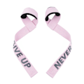 Pikkukuva 1 / 5: Painonnostohihnat Pehmustetuilla Rannetuilla Voimaharjoitteluun Tukea Kuolleen Noston Hihnat Miehille Pink NEVER GIVE UP 2pcs