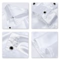 Miniatyrbillede 5 af 5: Sliktaa Mænd Casual Mode Skinnende Langærmet Slim-Fit Formel Skjorte White M