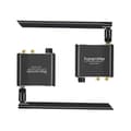 50M 2.4G Wireless Audio Music Transmitter and Receiver with 3.5mm R/L RCA Wireless Audio Adapter for