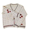 Miniatyrbilde 1 av 3: Taylor Swift Cardigan - Strikket koselig cardigan, lett avslappet høstcardigan i rød aprikos Red apricot XL