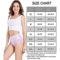 Miniatyrbilde 4 av 5: 8-pakks Truser i Bomull Høy Midje Magekontroll Truser Dame Rose Jacquard Dametruser combine A-3pcs XXL