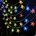 Miniatyrbillede 1 af 5: Silikon-fe-lys til julepynt Stjerne C Star Color 30 m300lamps Plug-in version