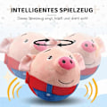 Miniatyrbild 2 av 4: Aktiv Plyschdjursleksak, Pratande Rörlig Husdjursboll för Hundar Skakande Studsande Leksaker Red Pig